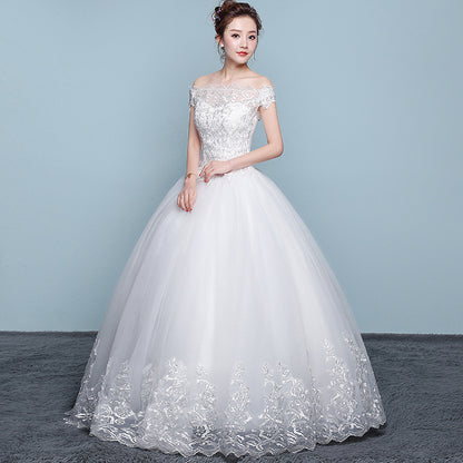 Qidi wedding dress shoulder wedding dress 1649405414267