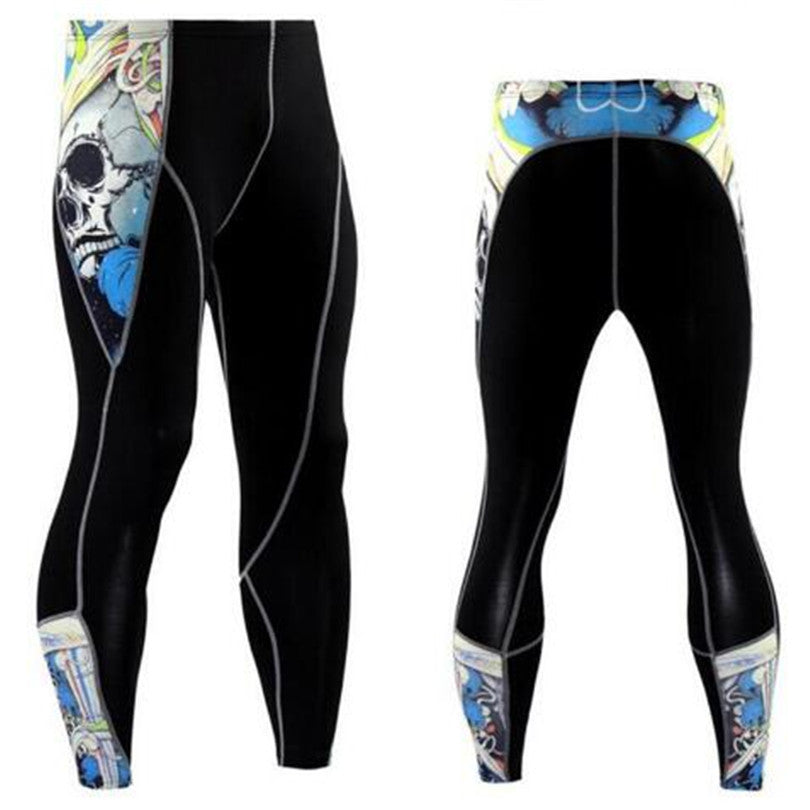 Summer Men's Blackout Compression Tight Fitting Pants 1654323525690
