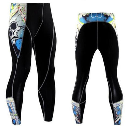 Summer Men's Blackout Compression Tight Fitting Pants 1654323525690
