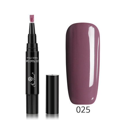 3 In 1 Gel Nail Varnish Pen Glitter One Step Nail Art Gel Polish Hybrid - HD Wireless Product #30
