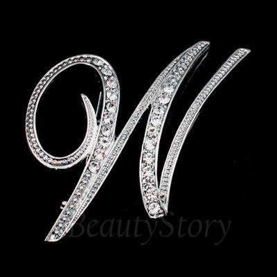 English letter brooch with diamonds 1656264054029