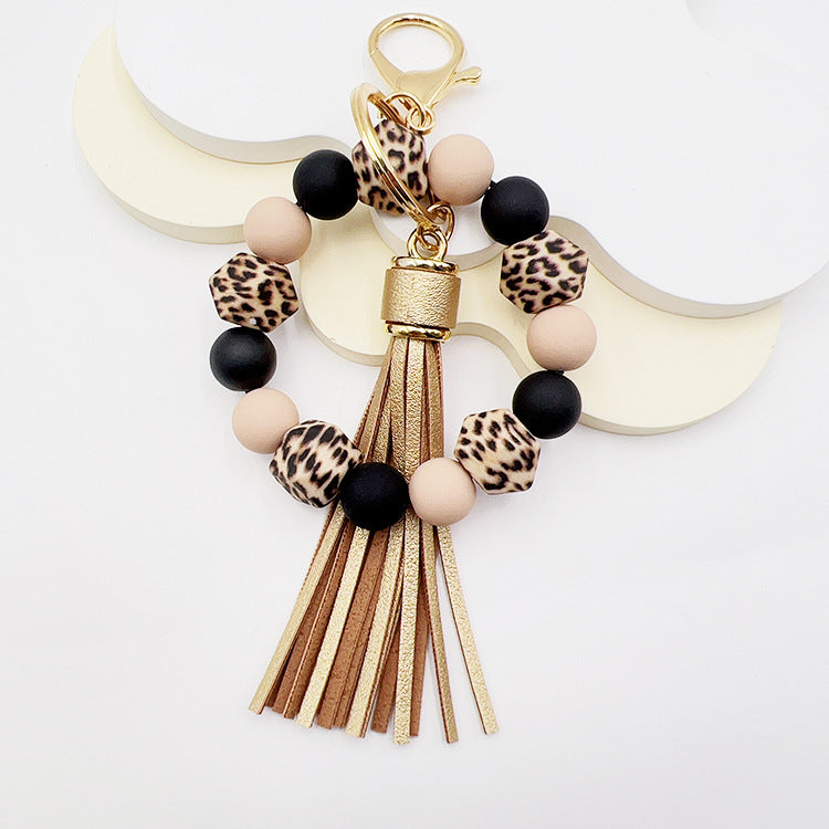 Silicone Octagonal Oak Tassel Key Chain 16584ef4 79ff 46d9 9ae5 e1d712f35434