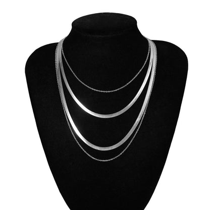Personalized multi layer snake bone chain 1659756500610