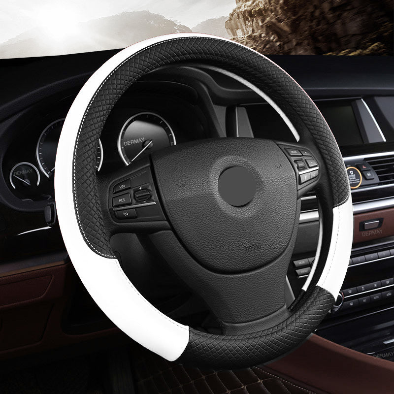 Universal Leather Car Steering Wheel Cover 166036147716