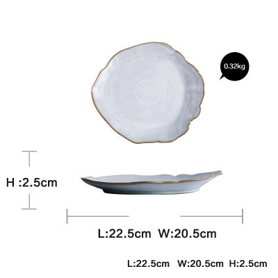Irregular ceramic tableware 166062914493