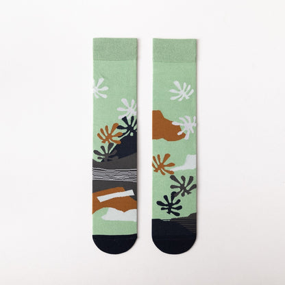 Pile socks AB asymmetric socks 16626785542512