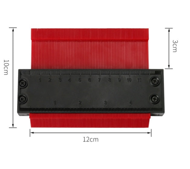 5 10 Inch Contour Gauge Template Plastic Measuring Contour Gauge Duplicator Tiles Edge Shaping Measure Ruler Measuring Tool - 图片 11