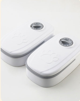 Automatic Pet Feeder Smart Food Dispenser For Cats Dogs Timer Stainless Steel Bowl Auto Dog Cat Pet Feeding Pets Supplies 166