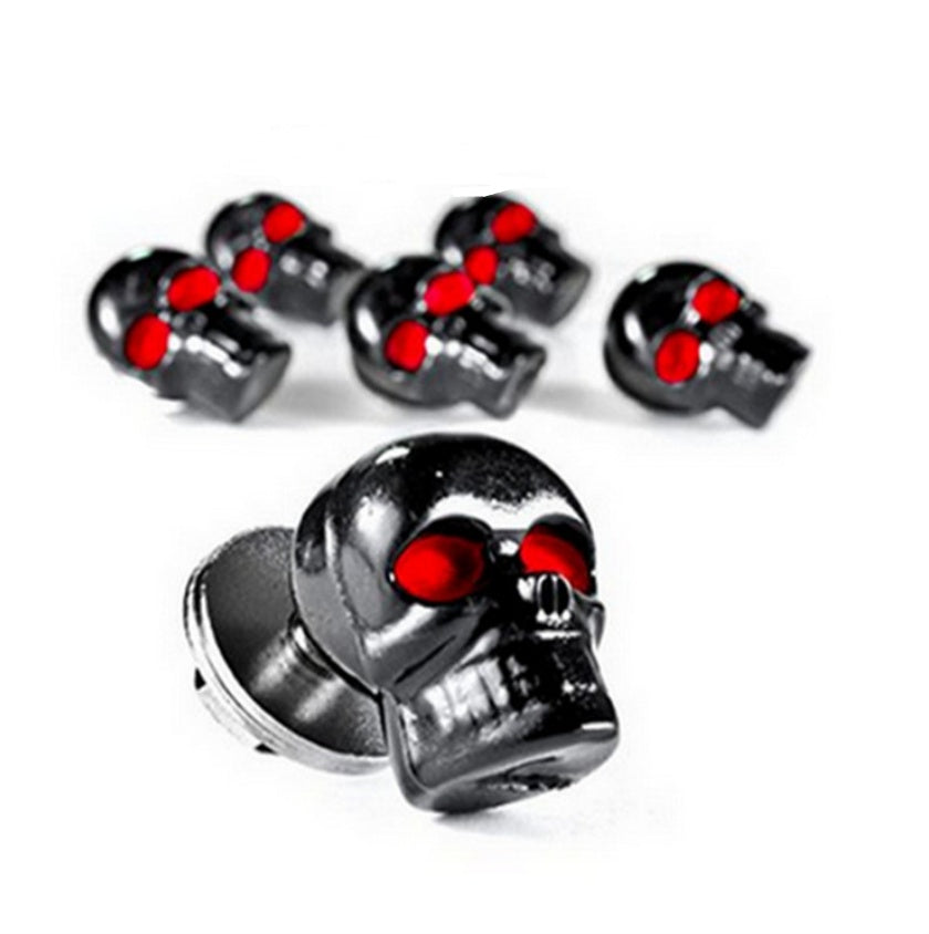 Motorcycle modification parts modified retro classic skull decorative screw plate 167377706573