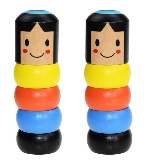 Immortal Daruma Unbreakable Wooden Man Magic Toy Magic Tricks Close Up Stage Magic Props Comedy Mentalism Toy Accessory 16744