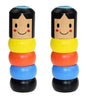 Immortal Daruma Unbreakable Wooden Man Magic Toy Magic Tricks Close Up Stage Magic Props Comedy Mentalism Toy Accessory 16744