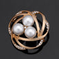 Rhinestone Pearl Brooch Pin 1675209503990