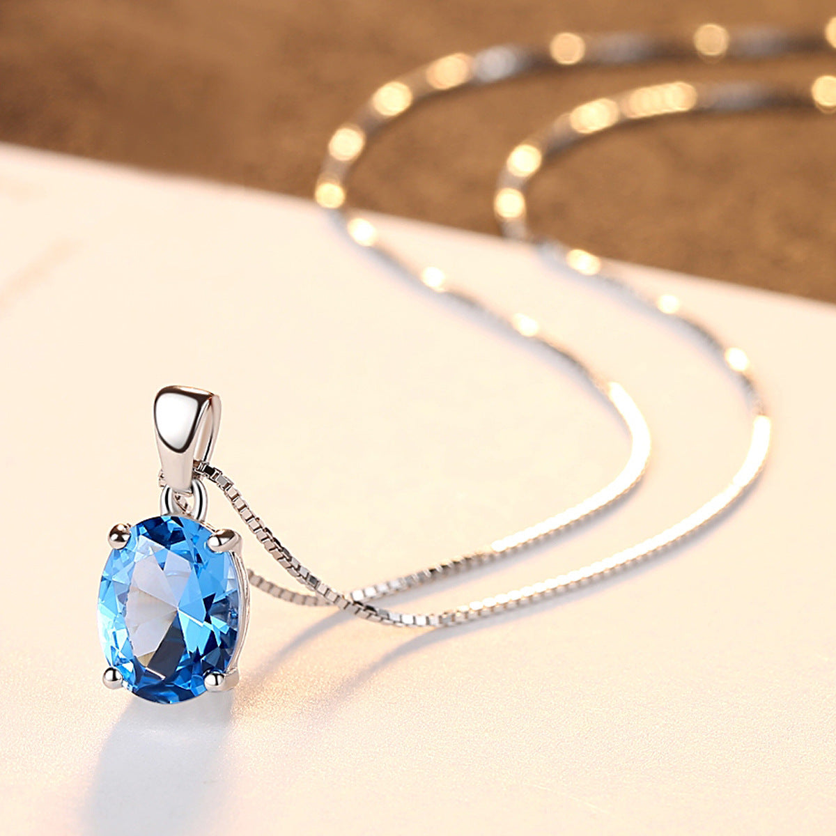 Simple zircon necklace 1677606600668