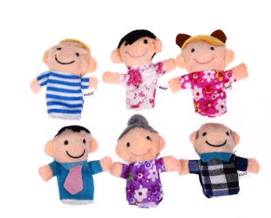 A set of 6 pieces of love each other, a family of fingers, a family of six early childhood puppet toys - HD Wireless Product #3