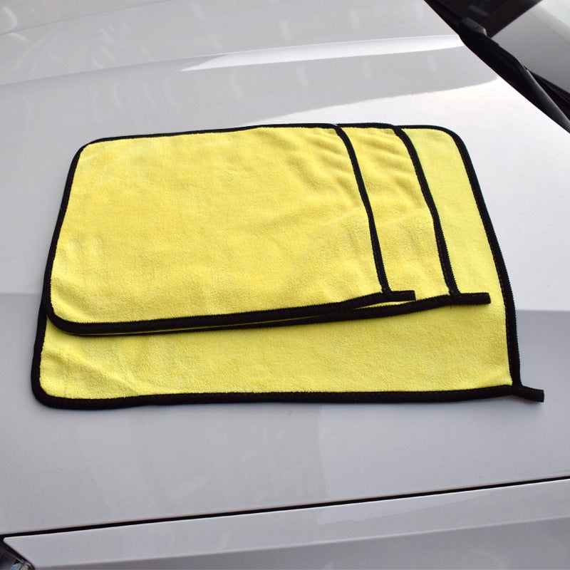 Absorbent double-sided velvet thickened car wash towel 1678888144013