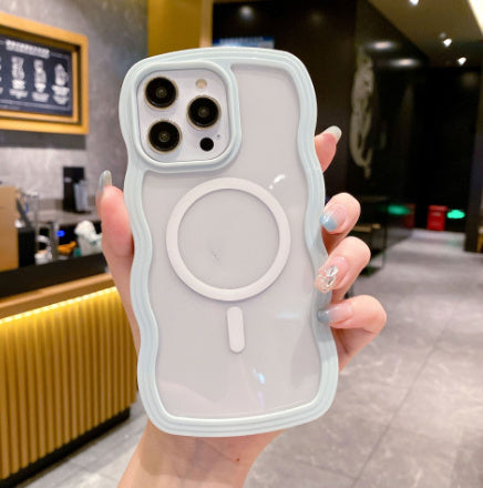 Magnetic Shell Wave Soft Phone Case - 图片 4