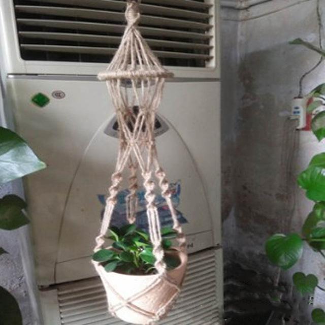 Hanging Pot Holder Rope Basket 1681302207960 6653d1e2 b6a3 4f4d bfac 0f9b377866ee