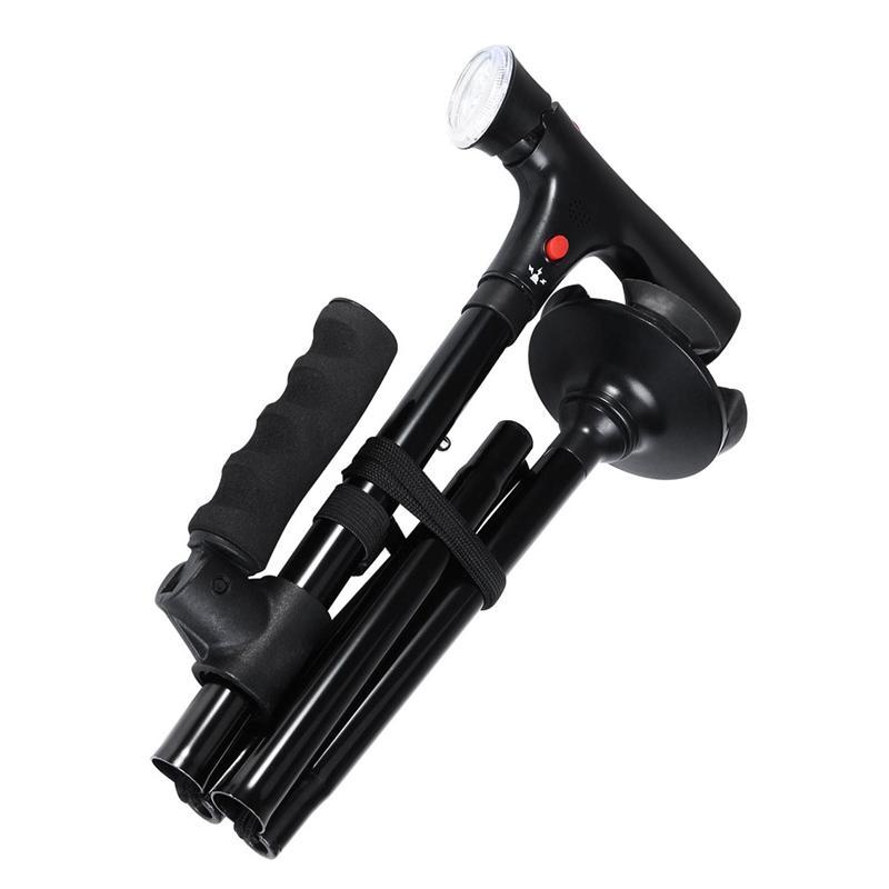 Foldable Crutch Foldable Adjustable Lightweight Aluminum Offset Walking Stick 16822870042239