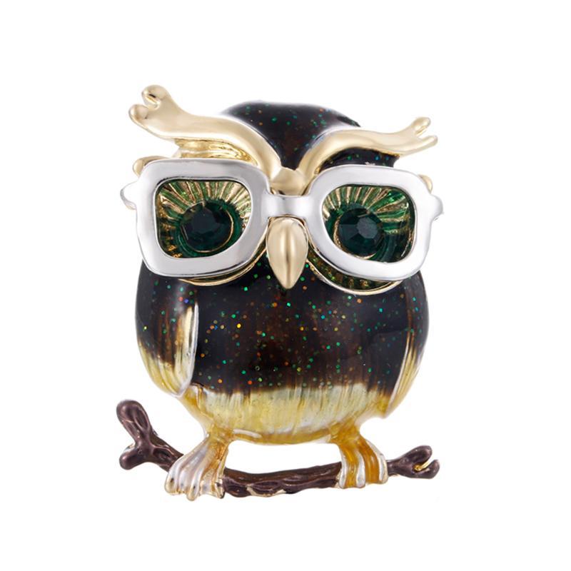 Owl brooch with glasses 1684542030462