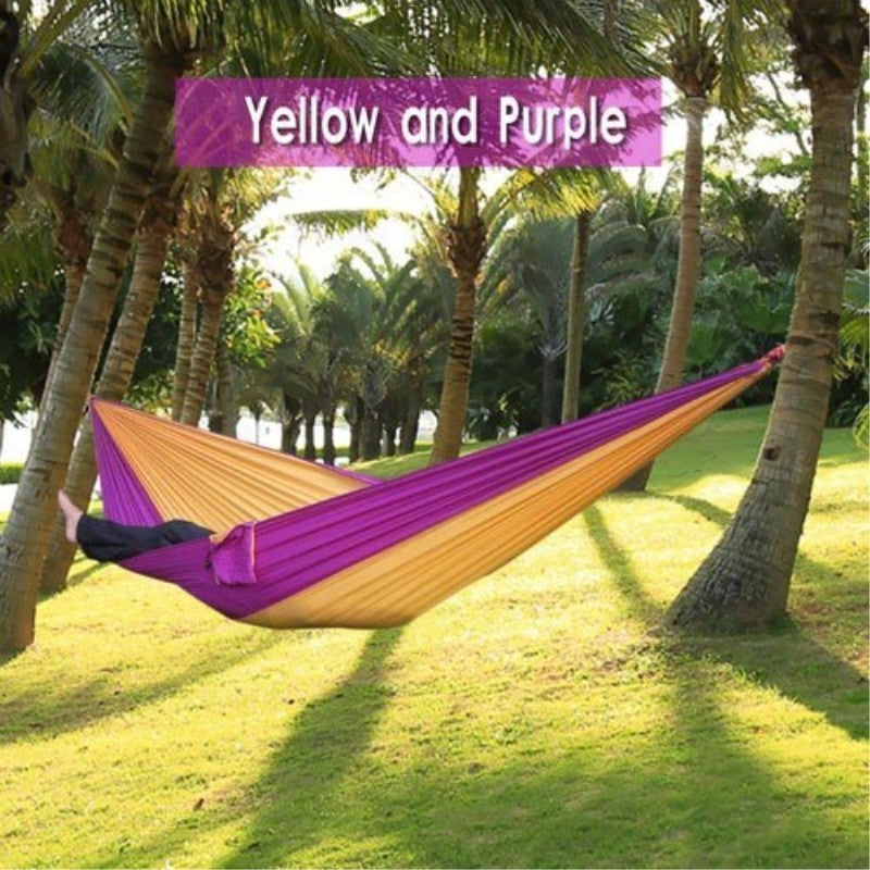 Backpacking Hammock - Portable Nylon Parachute Outdoor Double Hammock 1688091228777