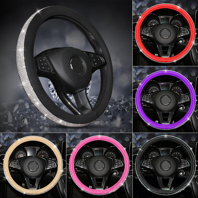 Rhinestone steering wheel cover 16909395911814