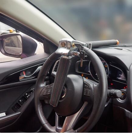 Car steering wheel lock air bag lock anti-theft lock car lock alarm crescent lock 1695205602876
