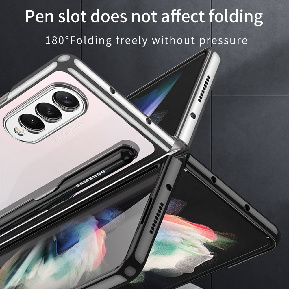 Mobile Phone Case Folding All-inclusive Electroplating Transparent Anti-drop 16a97ce2 de0d 4026 b343 afc2ec123c11