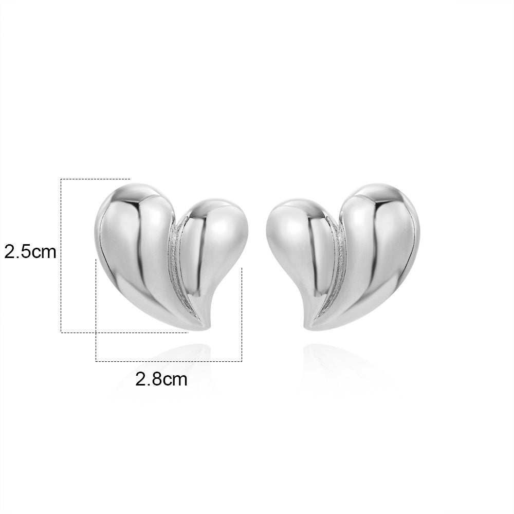 European And American 18K Gold Glossy Earrings 16ac231e 1f9f 4607 8d0a a32b93962954