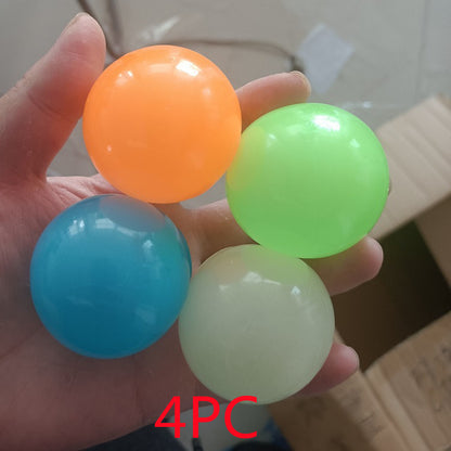 Luminous Sticky Ball Toys Sticky Wall Home Party Games Glow In The Dark Novelty Toys Decompression Squeeze Toy 16c39d80 8d0f 