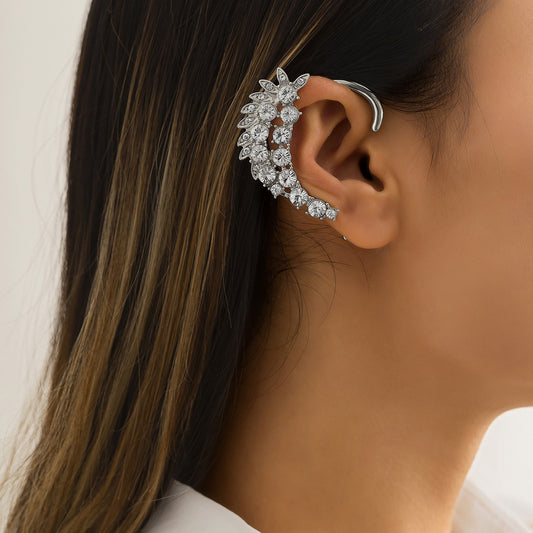 Personality Cold Wind Business Alloy Earrings Simple Micro-set Outline Elf Earrings Female 16caa5b1 9da7 418b 902a 9ad6599740