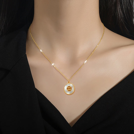 Beimu Coin Women's Simple Short Collar Chain 16cb7041 8f17 48d0 87e5 bb49a79b57ae