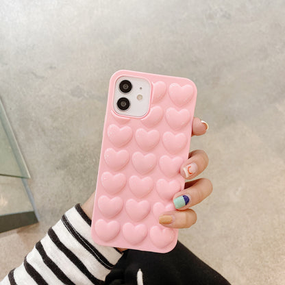 Peach Heart Phone Case Silicone Lanyard Protective Cover 16d29b73 9372 4695 a55c d9ffb70c3b72