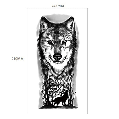 Animal Pattern Tiger Lion Half Arm Water Transfer Imitation Tattoo 16d6b41e 90dc 4a7c ad3e 99fd9f3a96ab