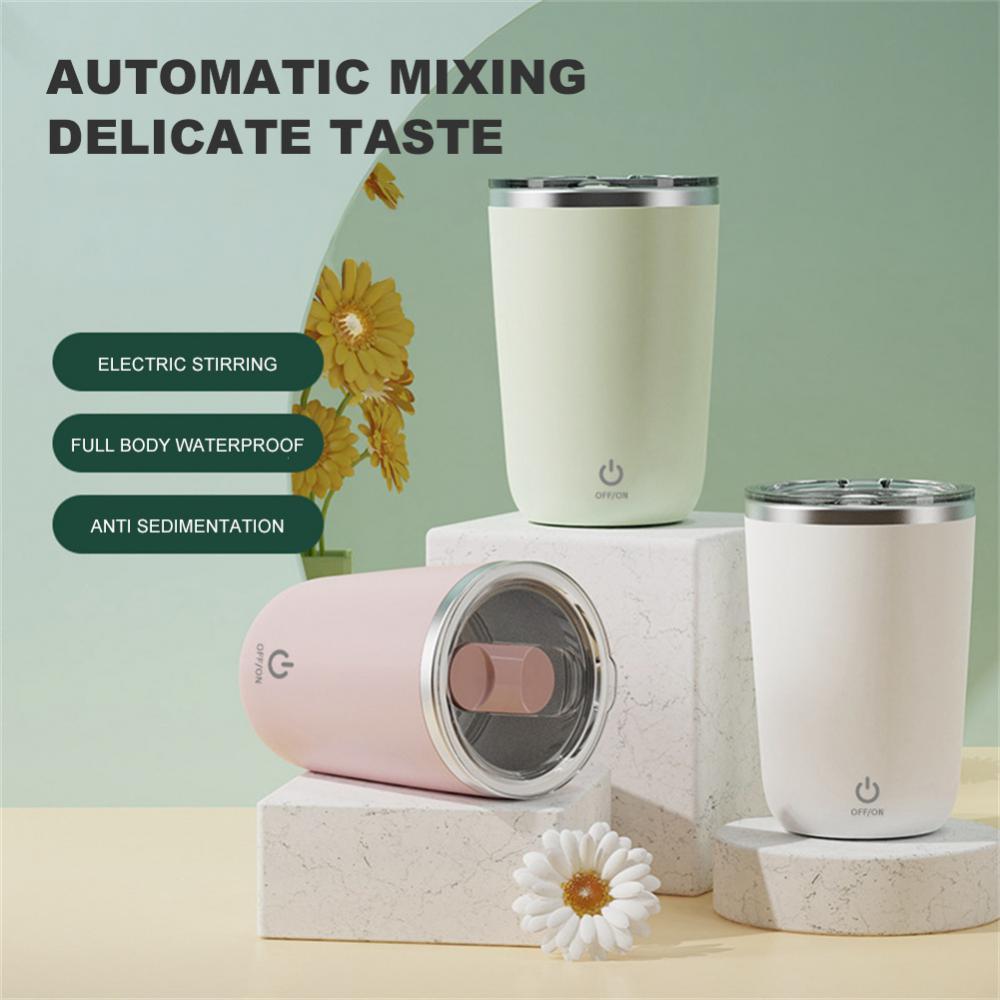 350ml Automatic Self Stirring Mug Coffee Milk Juice Mixing Cup Electric Stainless Steel Lazy Rotating Mug Magnetic Stirring Cup Kitchen Gadgets - HD Wireless Product #3