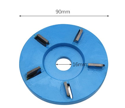 Meterk Six Teeth Power Wood Carving Disc Tool Milling Cutter For 16mm Aperture Angle Grinder Power Tool Accessories 170108336