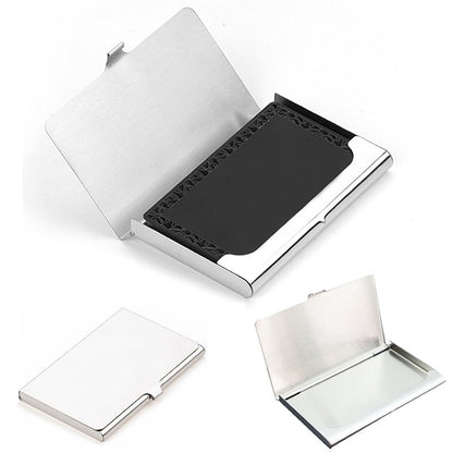 Creative Business Card Case Stainless Steel Aluminum Holder Metal Box Cover Credit Men Business Card Holder Card Metal Wallet