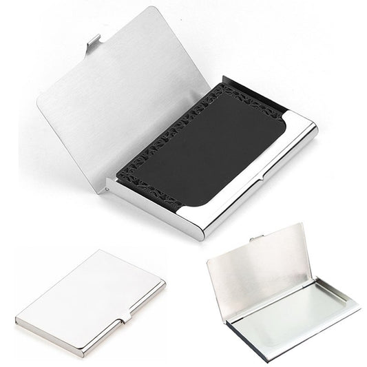 Creative Business Card Case Stainless Steel Aluminum Holder Metal Box Cover Credit Men Business Card Holder Card Metal Wallet