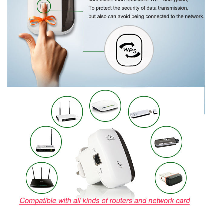 Wireless WiFi Repeater Wi-Fi Range Extender 1702662862061