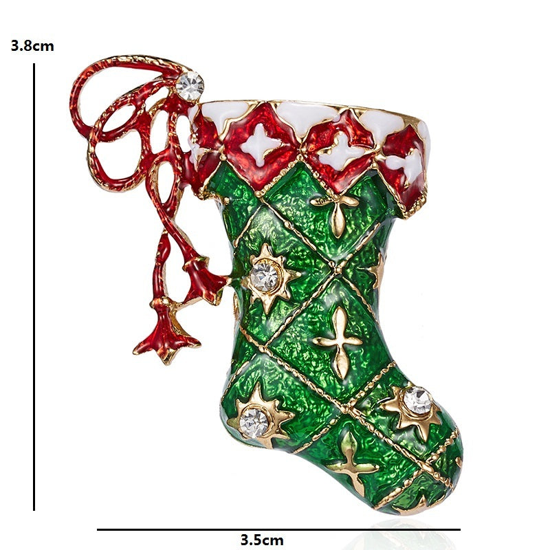 Christmas sock brooch 17045178110423