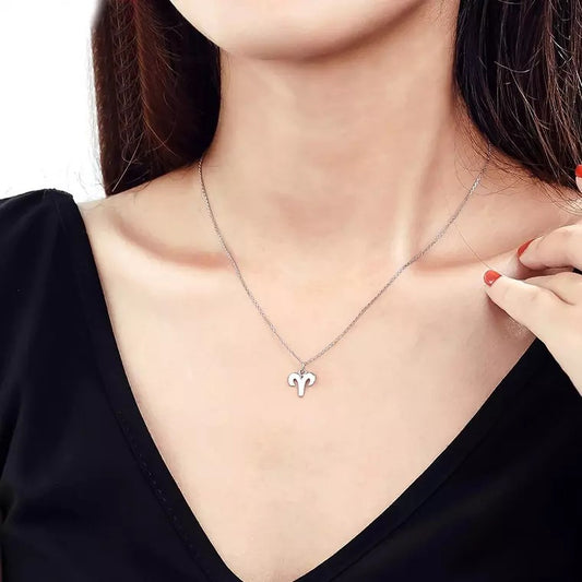 S925 Sterling Silver Twelve Constellation Pendant Fashion Simple 17059de8 4a98 4717 96c4 e3671eafce2b