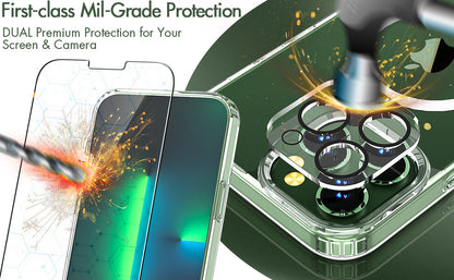 Transparent Magnetic Phone Case Tempered Film Lens Protector Set 1709863643967000576