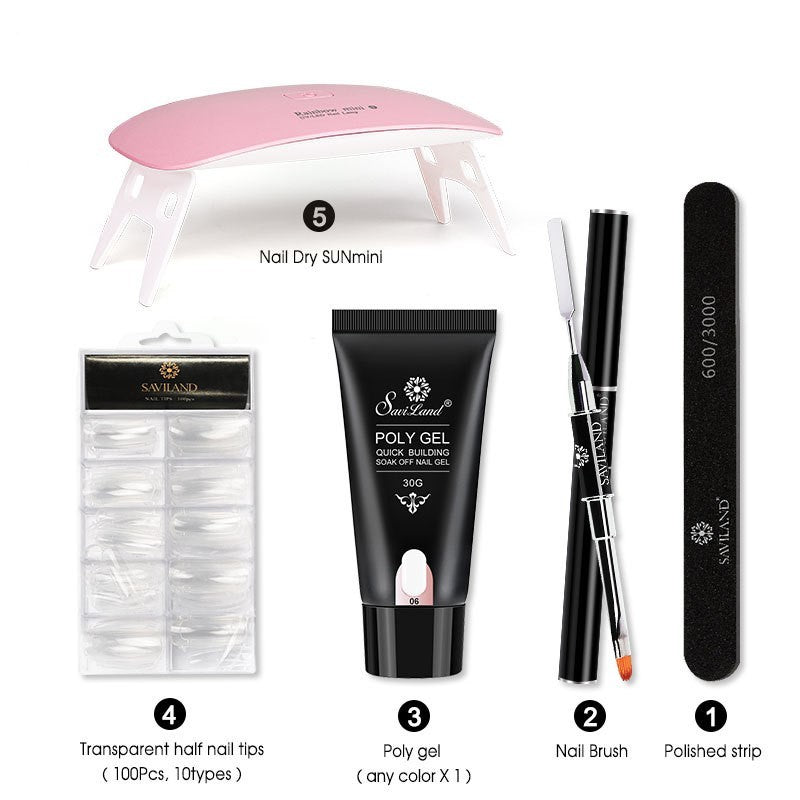 Quick Extension Gel Crystal Gel Nail Set 1710534301370