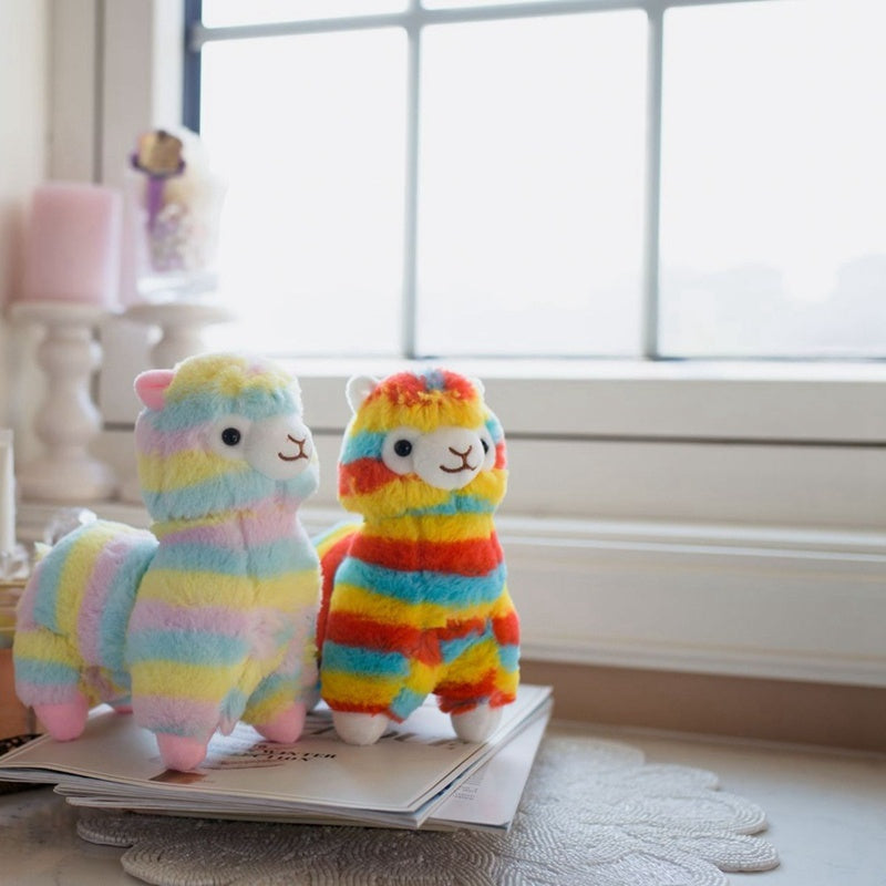 Rainbow Alpaca Doll Plush Toy 1711129772328