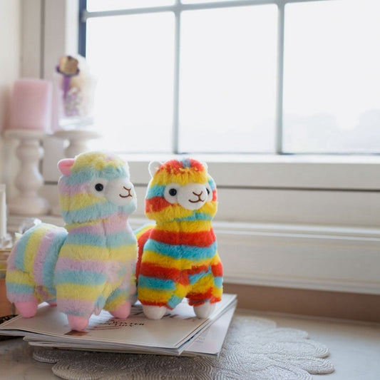 Rainbow Alpaca Doll Plush Toy 1711129772328