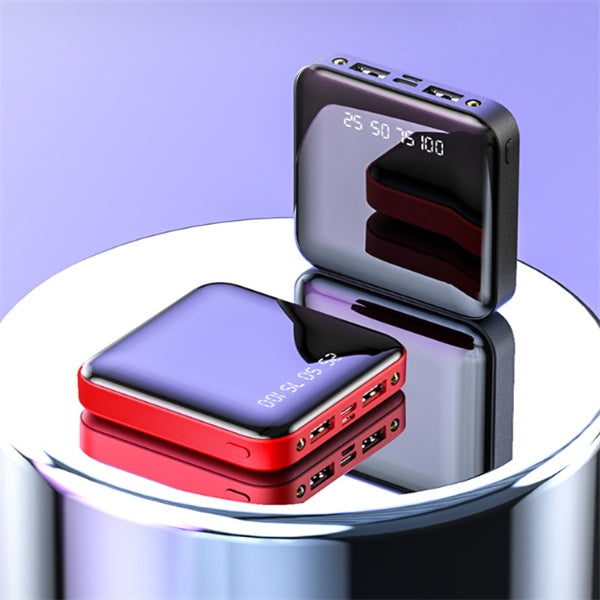 Mini Power Bank 20000 MAh Portable Mirror Digital Display Power Bank - 图片 9