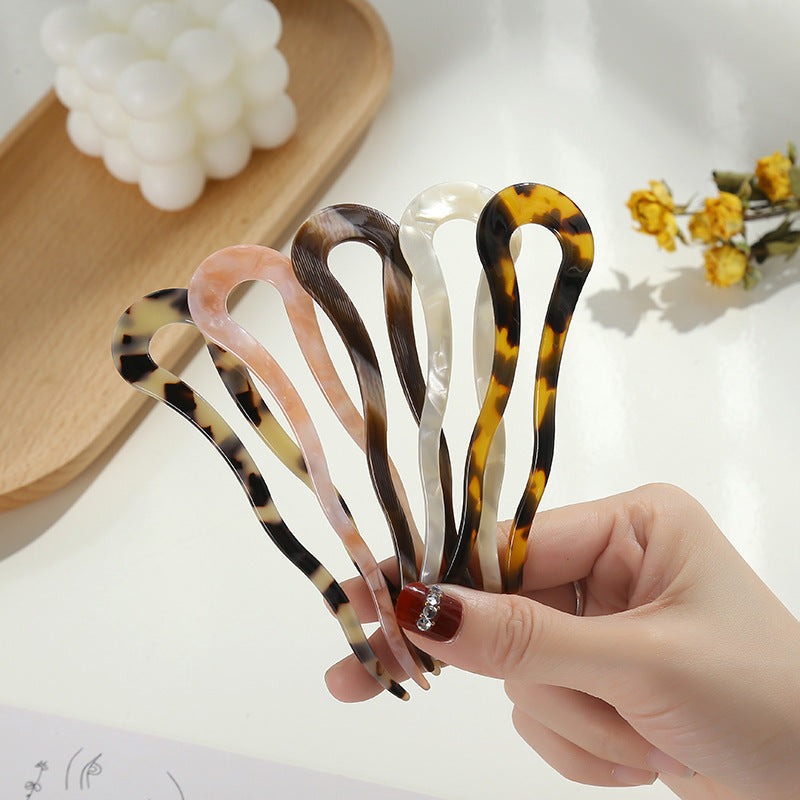 Acetate U-shaped Twist Hairpin Simple 1712287122448322560