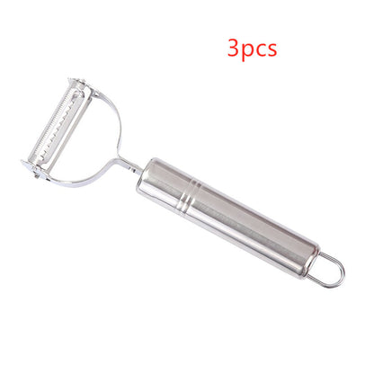 2 in1 Stainless Steel Potato Grater Julienne Peeler Kitchen Accessories Vegetables Peeler Double Planing Grater Kitchen Tools - HD Wireless Product #10