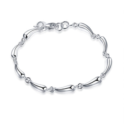 925 Sterling Silver Water Drop Bracelet - HD Wireless Product #5