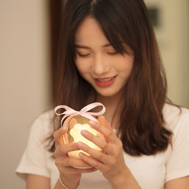 Exquisite Night Light Cat Paw Light USB Charging Music Box Warm Musical Lamp Cats Paw Lamp For Kids Children Gift Desktop Dec