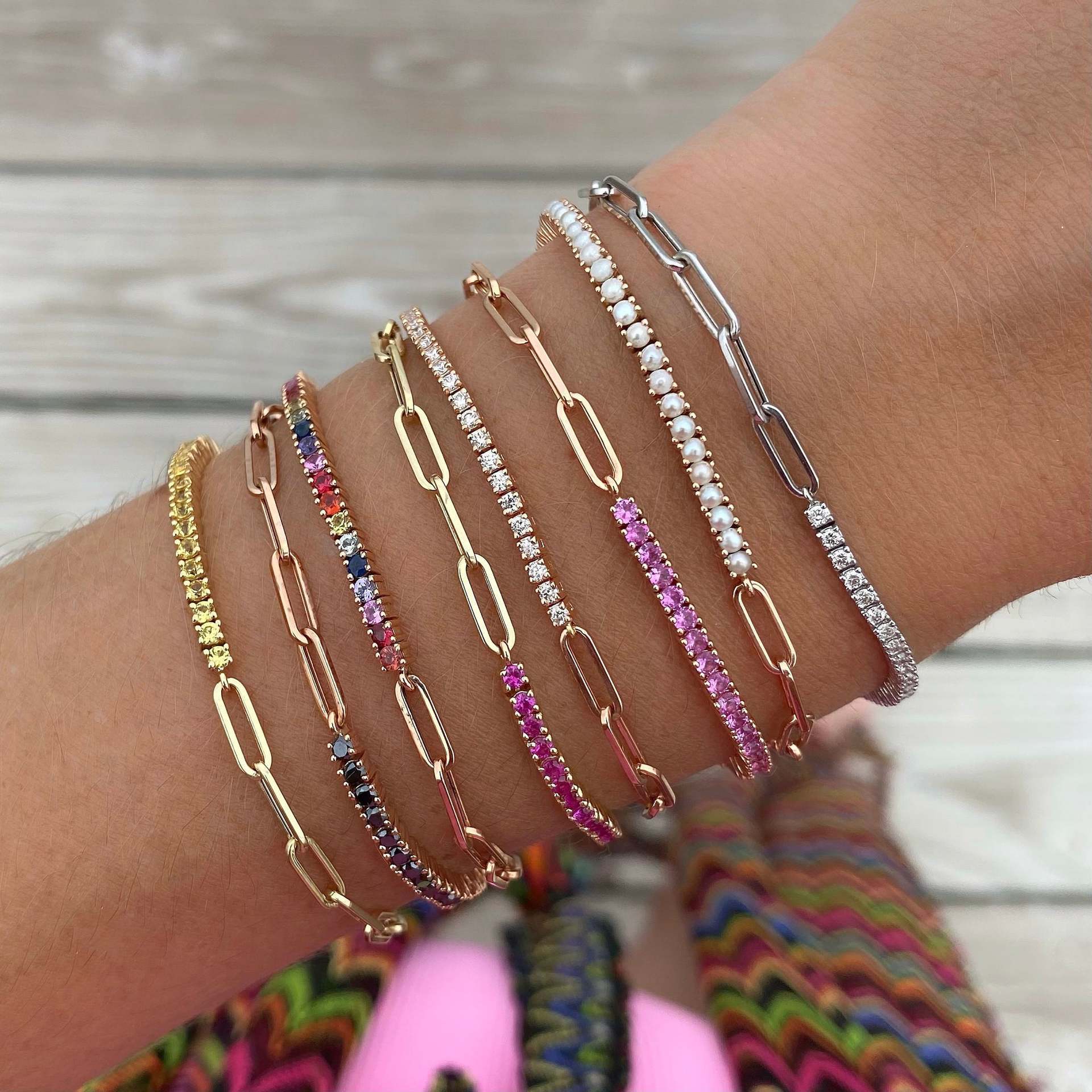 S925 Micro-inlaid Single Row Diamond Tennis Chain Simple Personality Women's All-match Bracelet 1714921565352759296